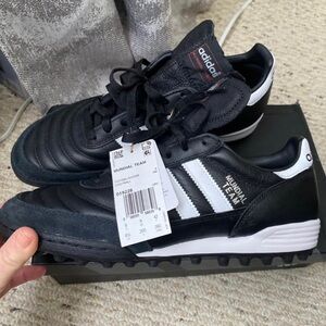 Adidas Mundial Team Black White Athletic Shoes